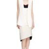 Narciso Rodriguez White Linen SilkBonded Tweed Vest in White - Lyst