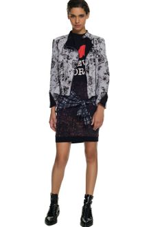 3.1 Phillip Lim Floral Relief Print Corded Motorcycle Jacket - Lyst