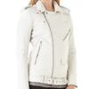 Blk Dnm Motorcycle Leather Jacket in White (smoke) - Lyst