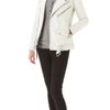 Blk Dnm Motorcycle Leather Jacket in White (smoke) - Lyst
