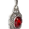 River Island Vintage Red Stone Drop Earrings in Red - Lyst