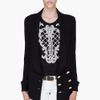 Balmain Black Doublebreasted Angora Cashmere Blazer in Black - Lyst