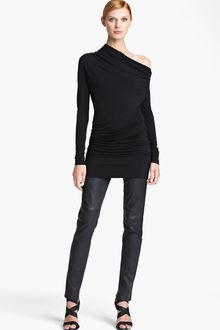 Donna Karan New York Collection Draped Jersey Tunic - Lyst