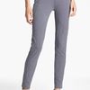 Donna Karan New York Collection Skinny Sueded Stretch Cotton Pants in Gray (graphite) - Lyst
