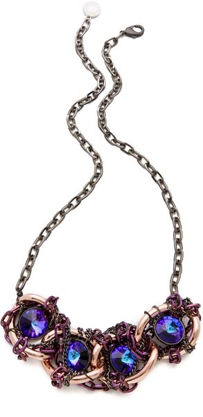 Gemma Redux Tanzanite Large Link Necklace - Lyst