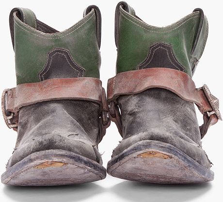goose deluxe boots golden brand cowboy combo shoes