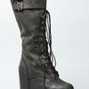 Jeffrey Campbell The Lautrec Hi Boot in Black Distressed in Black - Lyst
