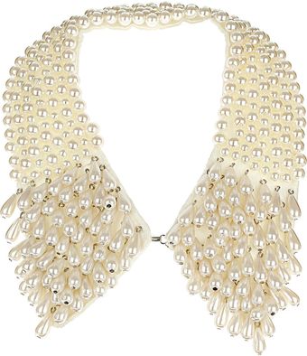 Topshop Mega Pearl Collar - Lyst
