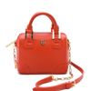 Tory Burch Robinson Shrunken Satchel in Orange - Lyst
