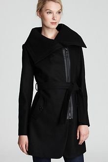 Via Spiga Belted Coat - Lyst