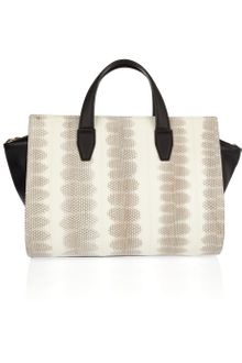 Alexander Wang Pelican Leather and Snakeskin Tote - Lyst