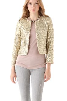 Alice + Olivia Brianna Sequin Box Jacket - Lyst