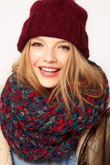 Asos Mix Knit Snood - Lyst