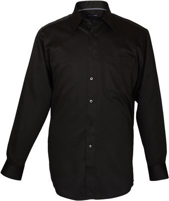 Double Two Cotton Rich Plain Formal Shirt - Lyst