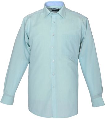 Double Two Plain Cotton Rich Formal Shirt - Lyst
