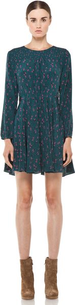 Girl. By Band Of Outsiders Girl Smocked Yoke Dress in Teal - Lyst