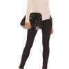 Karen Millen Texture and Plain Rollneck Jumper in Beige (cream) - Lyst
