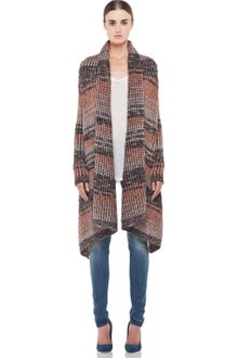 Missoni Drape Cardigan in Nude - Lyst