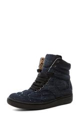 Mm6 By Maison Martin Margiela High Top Sneaker in Blue