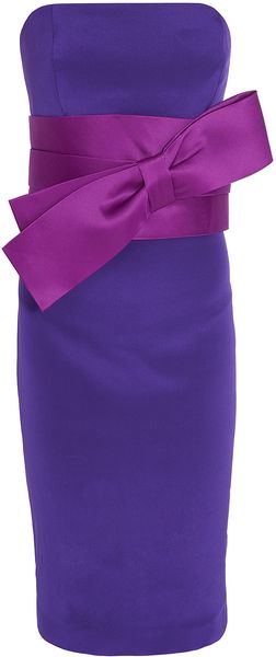 Notte By Marchesa Strapless Bow Dress - Lyst