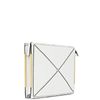 Reiss Zip Top Panelled Clutch in White - Lyst