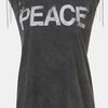 Topshop Peace Chain Embellished Graphic Tee in Gray (charcoal) - Lyst