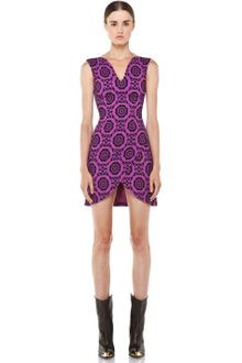 Versus  Printed Tank Dress in Fuxia - Lyst