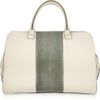 Victoria Beckham The Soft Victoria Leather and Watersnake Tote in White (forest) - Lyst
