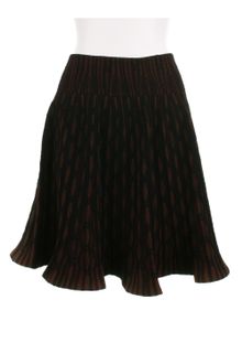 Alaïa Black and Red Grenade Skirt in A Blend Of Virgin Wool - Lyst