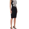 Alexander Mcqueen  Black FilCoupe Floral Jacquard Mini Dress in Black - Lyst