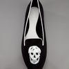 Alexander Mcqueen Skull Print Slipper in Black - Lyst