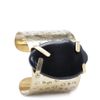 Mango Touch Resin Stone Cuff in Black (02) - Lyst