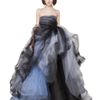 Oscar De La Renta Bicolor Tulle Strapless Gown in Blue (ice) - Lyst