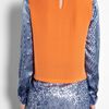 Preen Kala China Print Silk Top in Orange - Lyst