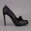 Stella Mccartney Glitter High Heels in Black - Lyst