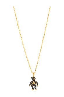 Vivienne Westwood Little Enamel Teddy Pendant - Lyst