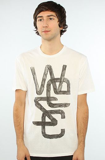 Wesc The Charcoal Overlay Tee in White - Lyst