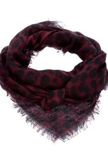 Alexander McQueen Skull Leopard Print Pashmina - Lyst
