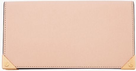 Alexander Wang Nude Leather Prisma Zip Wallet in Beige (nude) - Lyst