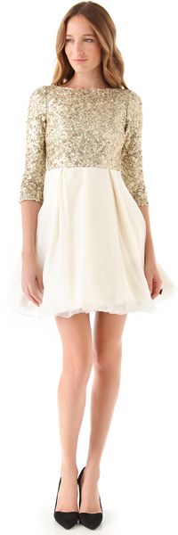 Alice + Olivia Azala Sequined Dress - Lyst