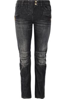 Balmain Midrise Motocrossstyle Skinny Jeans - Lyst