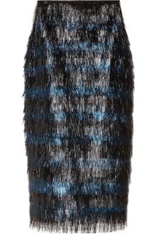 Burberry Prorsum Tinselstriped Pencil Skirt - Lyst