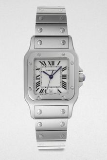Cartier Santos De Cartier Galbée Stainless Steel Watch - Lyst