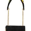 Christian Louboutin Artemis Medusa Suede Shoulder Bag in Black - Lyst