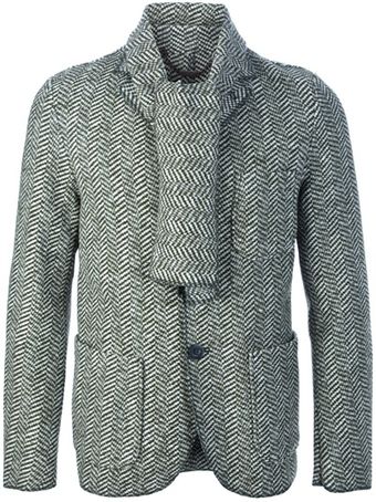 Daniele Alessandrini Scarf Detail Blazer - Lyst