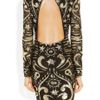 Emilio Pucci Silkblend Georgette and Lamé Brocade Dress in Gold (black) - Lyst