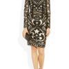 Emilio Pucci Silkblend Georgette and Lamé Brocade Dress in Gold (black) - Lyst
