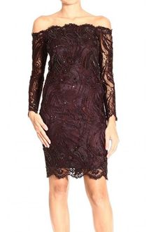 Emilio Pucci Strapless Long Sleeve Lace Embroidery Dress - Lyst