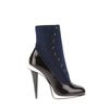 Fendi Boots in Blue Flannel and Black Patent Leather in Blue - Lyst