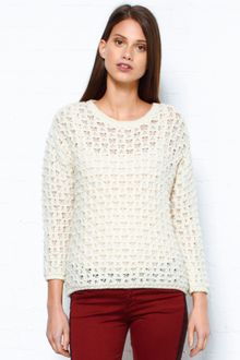 Iro Mesh Cream Jumper - Lyst